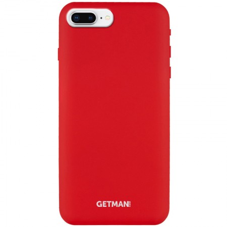 Чехол Silicone Case GETMAN for Magnet для Apple iPhone 7 plus / 8 plus (5.5'') Красный (5229)