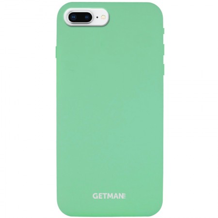 Чехол Silicone Case GETMAN for Magnet для Apple iPhone 7 plus / 8 plus (5.5'') Зелёный (5228)