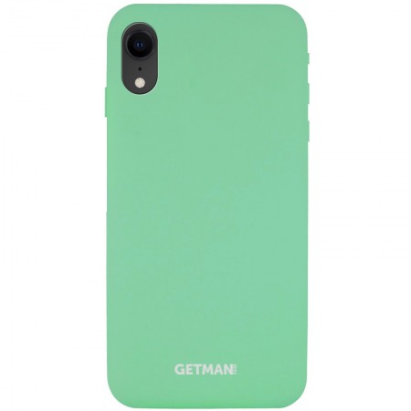 Чехол Silicone Case GETMAN for Magnet для Apple iPhone XR (6.1'') Зелёный (5263)