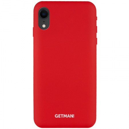 Чехол Silicone Case GETMAN for Magnet для Apple iPhone XR (6.1'') Красный (5264)