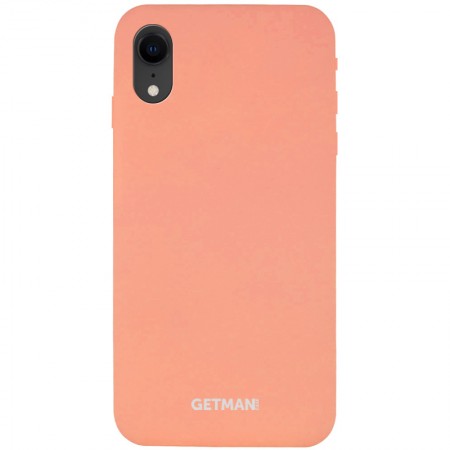 Чехол Silicone Case GETMAN for Magnet для Apple iPhone XR (6.1'') Розовый (5265)