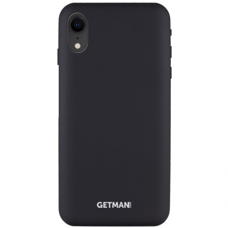 Чехол Silicone Case GETMAN for Magnet для Apple iPhone XR (6.1'') Черный (5269)