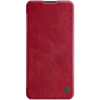 Кожаный чехол (книжка) Nillkin Qin Series для Samsung Galaxy A21 Червоний (5275)