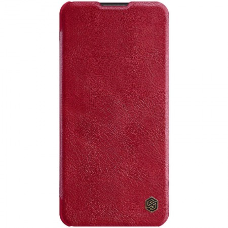 Кожаный чехол (книжка) Nillkin Qin Series для Samsung Galaxy A21 Червоний (5275)