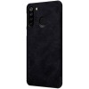 Кожаный чехол (книжка) Nillkin Qin Series для Samsung Galaxy A21 Чорний (5276)
