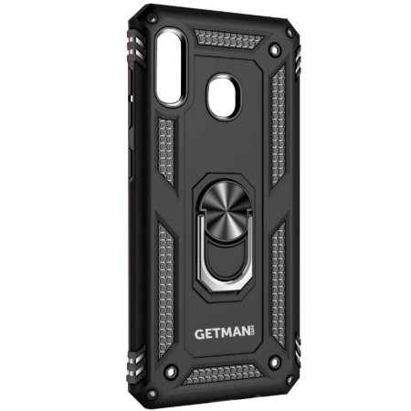 Ударопрочный чехол GETMAN Serge Ring for Magnet для Samsung Galaxy A11 / M11 Чорний (5282)