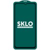 Защитное стекло SKLO 5D (full glue) для Samsung Galaxy A41 Чорний (13484)