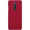 Кожаный чехол (книжка) Nillkin Qin Series для OnePlus 8 Красный (12502)