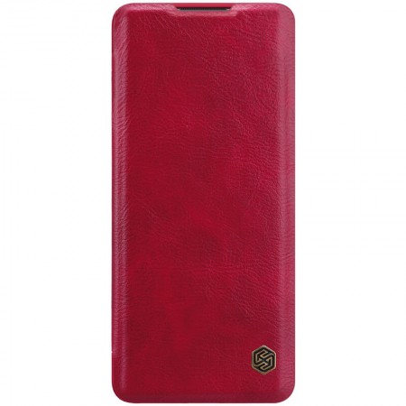 Кожаный чехол (книжка) Nillkin Qin Series для OnePlus 8 Pro Червоний (5340)