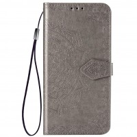 Кожаный чехол (книжка) Art Case с визитницей для Samsung Galaxy A31 Сірий (5341)