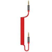 Аудио кабель Usams US-SJ256 Spring (1.2m) Красный (22847)