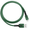 Дата кабель Usams US-SJ431 U51 Silicone USB to Lightning (1m) Зелений (23667)