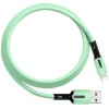 Дата кабель Usams US-SJ431 U51 Silicone USB to Lightning (1m) М'ятний (23668)