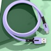 Дата кабель Usams US-SJ432 U51 Silicone USB to Micro USB (1m) Фиолетовый (14058)
