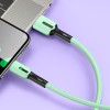 Дата кабель Usams US-SJ433 U51 Silicone USB to Type-C (1m) Мятный (22853)