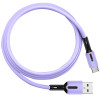 Дата кабель Usams US-SJ433 U51 Silicone USB to Type-C (1m) Фіолетовий (22854)