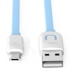Дата кабель Usams US-SJ012 U-Trans USB to Micro USB (0.25m) Бірюзовий (14060)