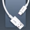 Дата кабель Usams US-SJ408 U44 Fast Charging USB to Type-C 5A (1.2m) Сірий (14067)