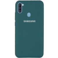 Чехол Silicone Cover Full Protective (AA) для Samsung Galaxy A11 Зелений (5352)