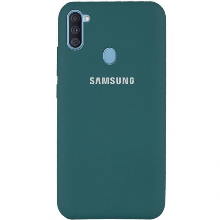 Чехол Silicone Cover Full Protective (AA) для Samsung Galaxy A11 Зелёный (5352)