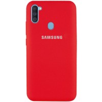 Чехол Silicone Cover Full Protective (AA) для Samsung Galaxy A11 Червоний (5353)