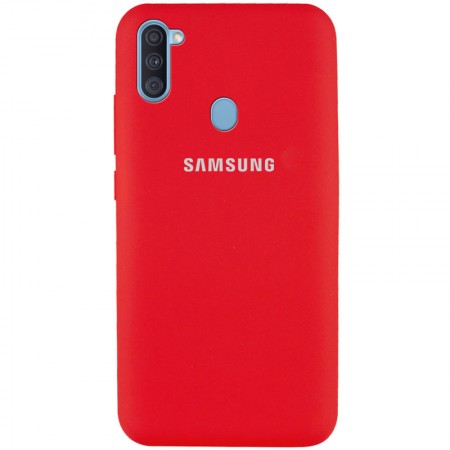 Чехол Silicone Cover Full Protective (AA) для Samsung Galaxy A11 Красный (5353)