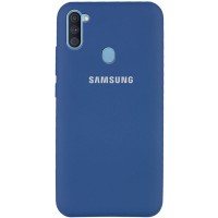 Чехол Silicone Cover Full Protective (AA) для Samsung Galaxy A11 Синій (5354)