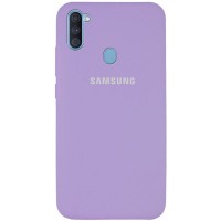 Чехол Silicone Cover Full Protective (AA) для Samsung Galaxy A11 Бузковий (5355)