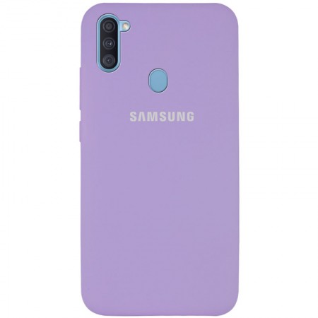 Чехол Silicone Cover Full Protective (AA) для Samsung Galaxy A11 Сиреневый (5355)