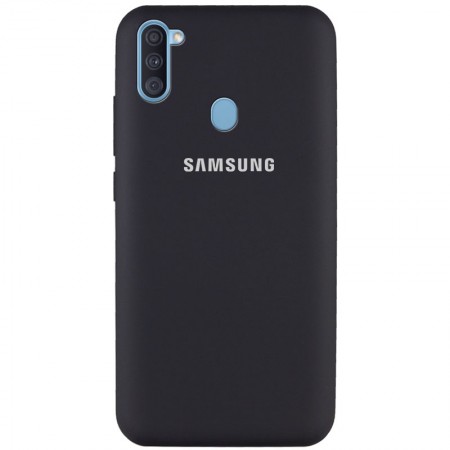 Чехол Silicone Cover Full Protective (AA) для Samsung Galaxy A11 Черный (5356)