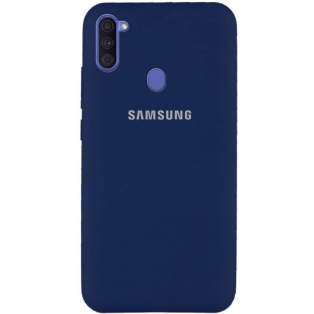 Чехол Silicone Cover Full Protective (AA) для Samsung Galaxy A11 Синий (5357)