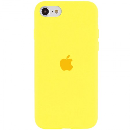 Чехол Silicone Case Full Protective (AA) для Apple iPhone SE (2020) Желтый (5377)