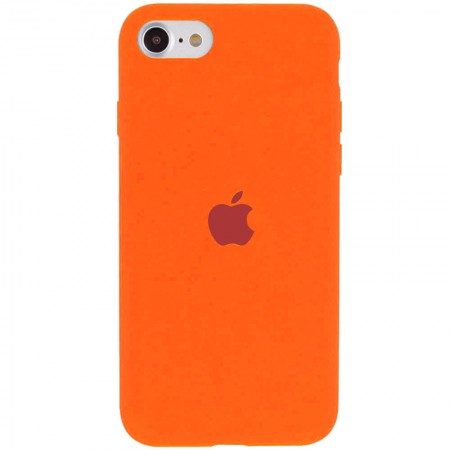 Чехол Silicone Case Full Protective (AA) для Apple iPhone SE (2020) Оранжевый (5384)