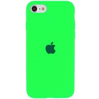 Чехол Silicone Case Full Protective (AA) для Apple iPhone SE (2020) Салатовий (17334)