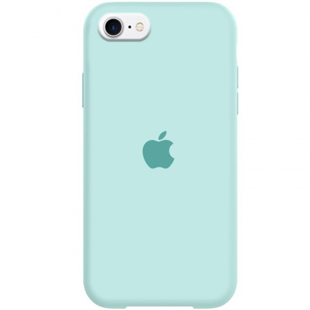 Чехол Silicone Case Full Protective (AA) для Apple iPhone SE (2020) Бирюзовый (5373)