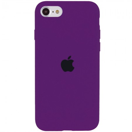 Чехол Silicone Case Full Protective (AA) для Apple iPhone SE (2020) Фиолетовый (5367)