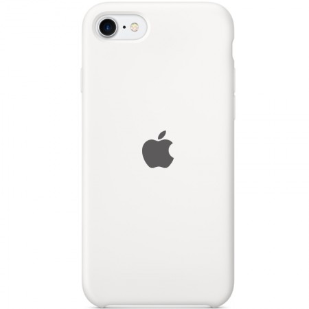 Чехол Silicone Case (AA) для Apple iPhone SE (2020) Белый (12507)