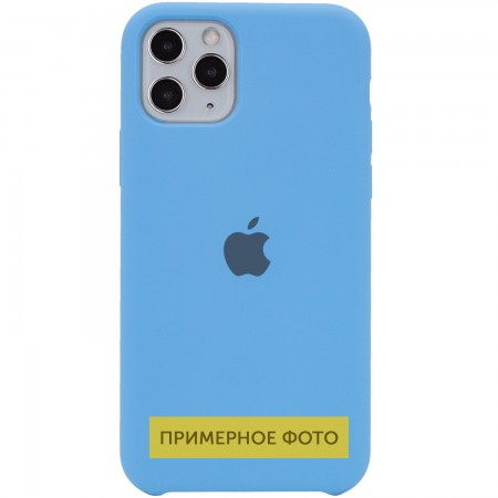 Чехол Silicone Case (AA) для Apple iPhone SE (2020) Голубой (5416)