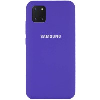 Чехол Silicone Cover Full Protective (AA) для Samsung Galaxy Note 10 Lite (A81) Фіолетовий (20636)