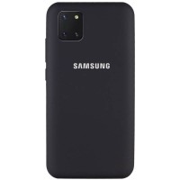 Чехол Silicone Cover Full Protective (AA) для Samsung Galaxy Note 10 Lite (A81) Чорний (18481)