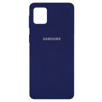 Чехол Silicone Cover Full Protective (AA) для Samsung Galaxy Note 10 Lite (A81) Синій (18483)