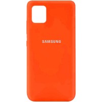 Чехол Silicone Cover Full Protective (AA) для Samsung Galaxy Note 10 Lite (A81) Помаранчевий (18485)