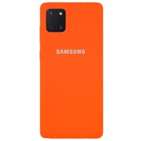 Чехол Silicone Cover Full Protective (AA) для Samsung Galaxy Note 10 Lite (A81) Помаранчевий (20634)