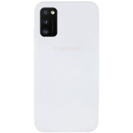 Чехол Silicone Cover Full Protective (AA) для Samsung Galaxy A41 Белый (5464)