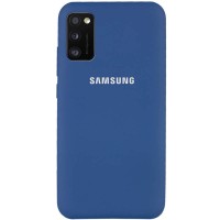 Чехол Silicone Cover Full Protective (AA) для Samsung Galaxy A41 Синій (5468)