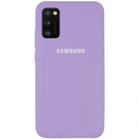 Чехол Silicone Cover Full Protective (AA) для Samsung Galaxy A41 Сиреневый (17343)