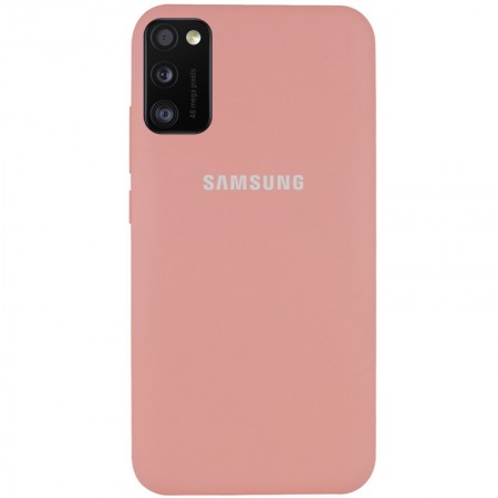 Чехол Silicone Cover Full Protective (AA) для Samsung Galaxy A41 Рожевий (5462)