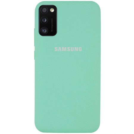 Чехол Silicone Cover Full Protective (AA) для Samsung Galaxy A41 Бирюзовый (5461)