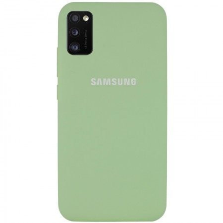 Чехол Silicone Cover Full Protective (AA) для Samsung Galaxy A41 Мятный (17342)