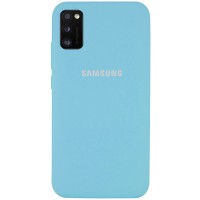 Чехол Silicone Cover Full Protective (AA) для Samsung Galaxy A41 Блакитний (17340)